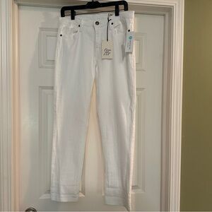 White Boyfriend Jeans Classic Denim